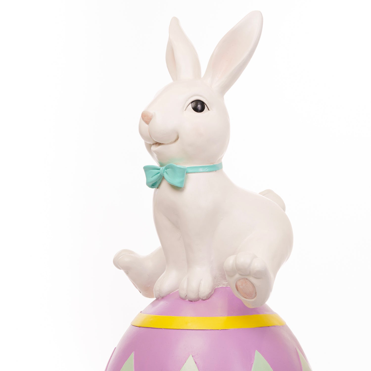 Coniglio di Pasqua su Uovo decorato da 91cm, decorazione per pasqua, allestimento