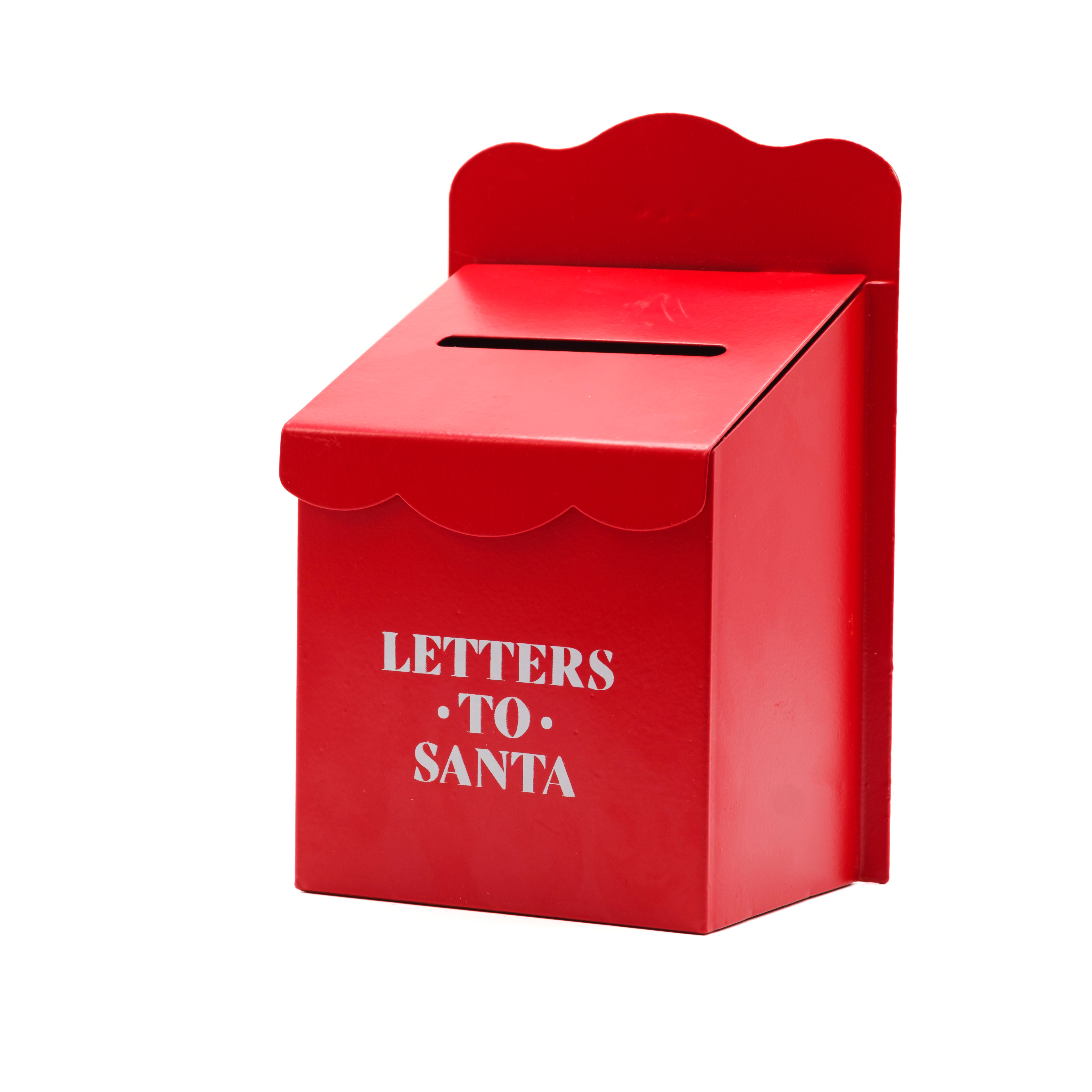 Cassetta porta lettere to Santa, in latta 12x9x18CM