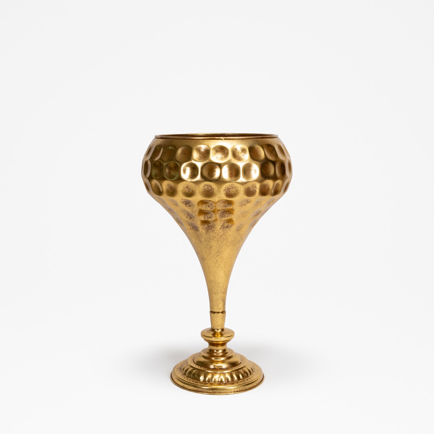 Vaso Martellato Oro retrò 33X33X54CM