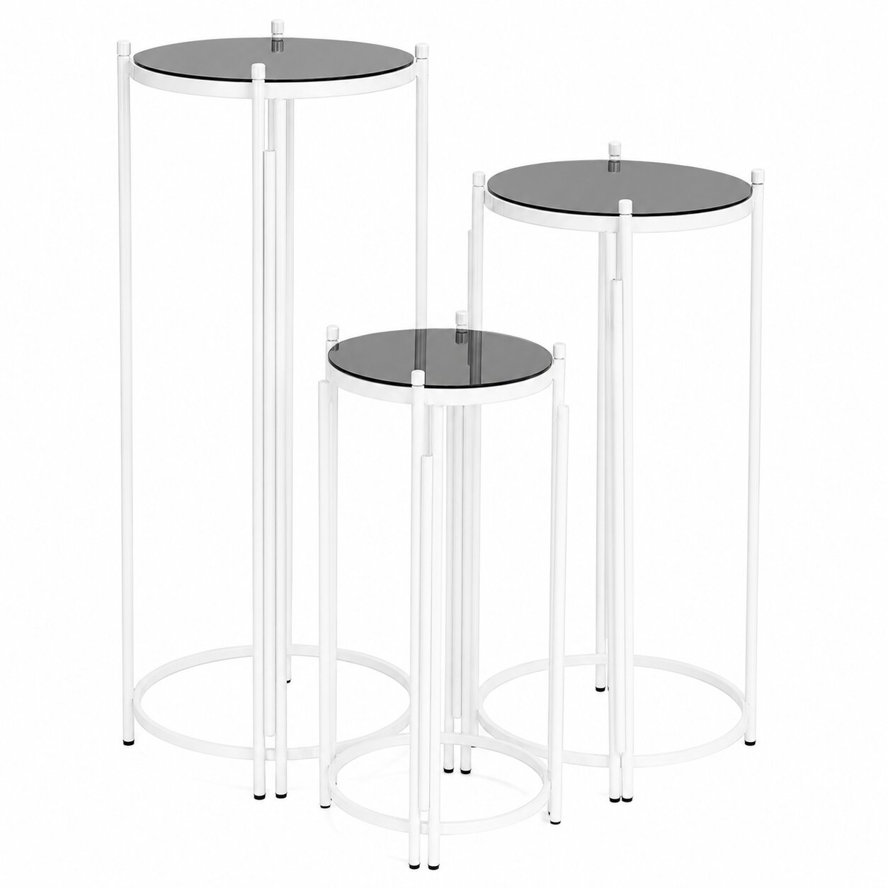 Set 3 alzate design geometrico, H.70/90/110CM
