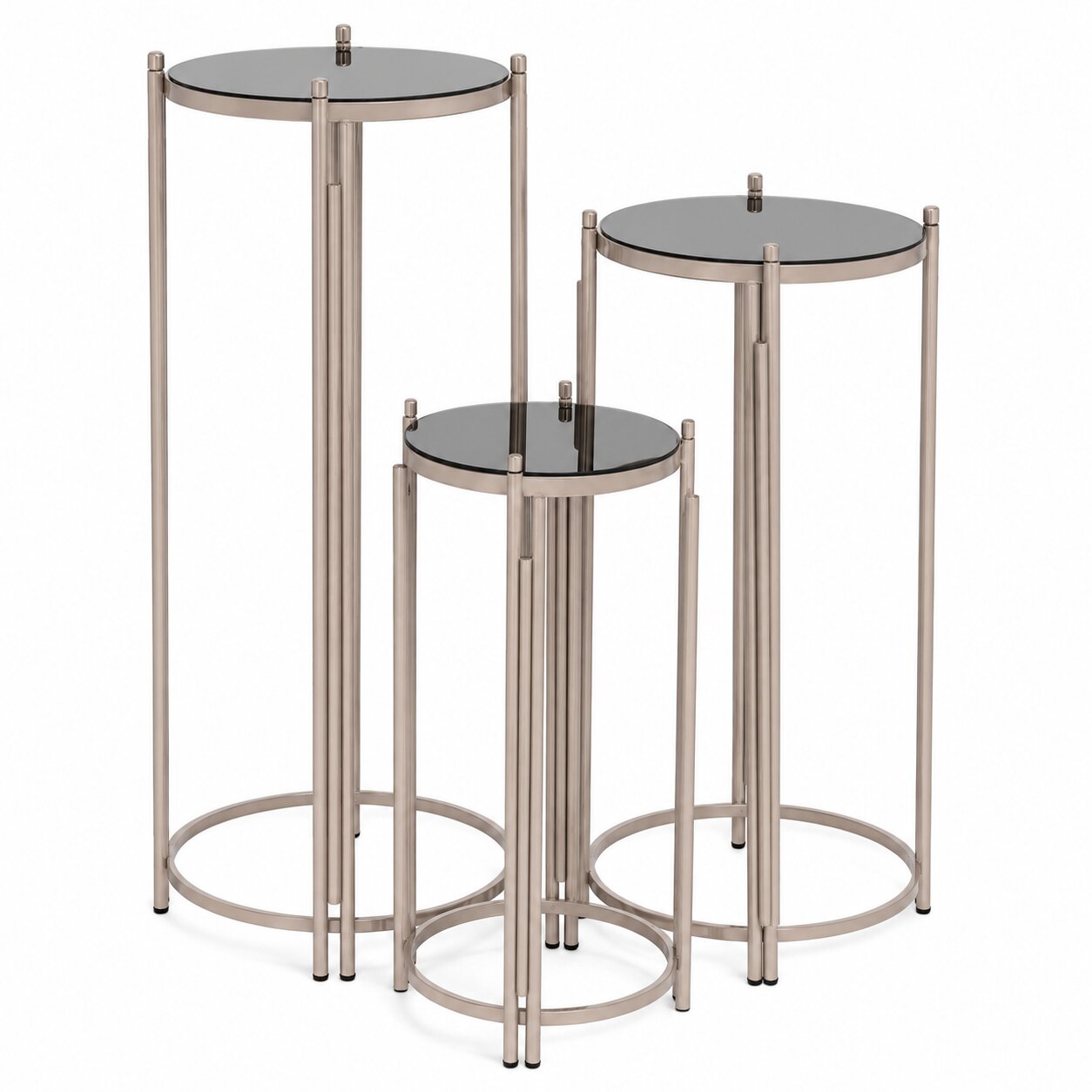 Set 3 alzate design geometrico, H.70/90/110CM