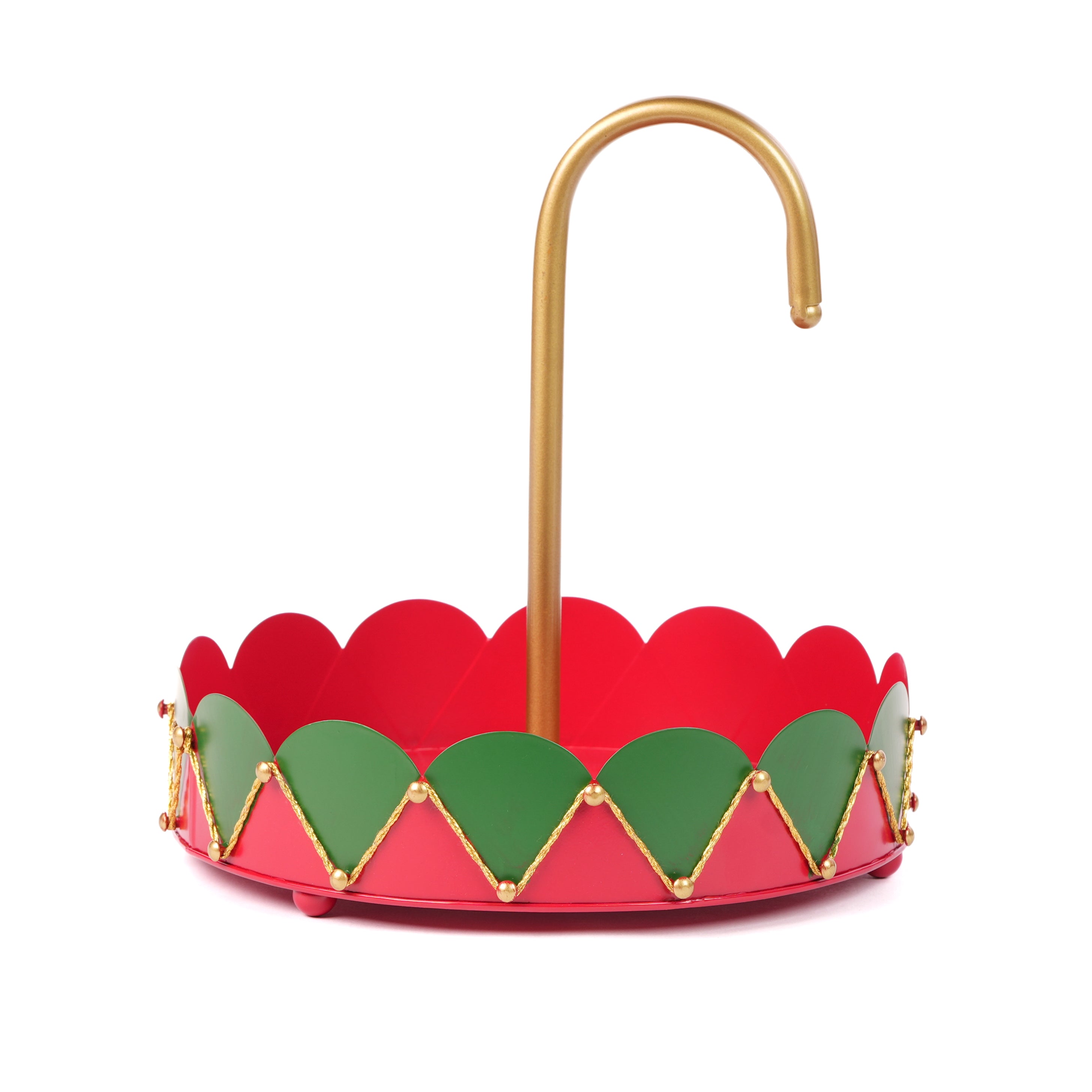 Vassoio con manico stile Circus, decorazione Natalizia