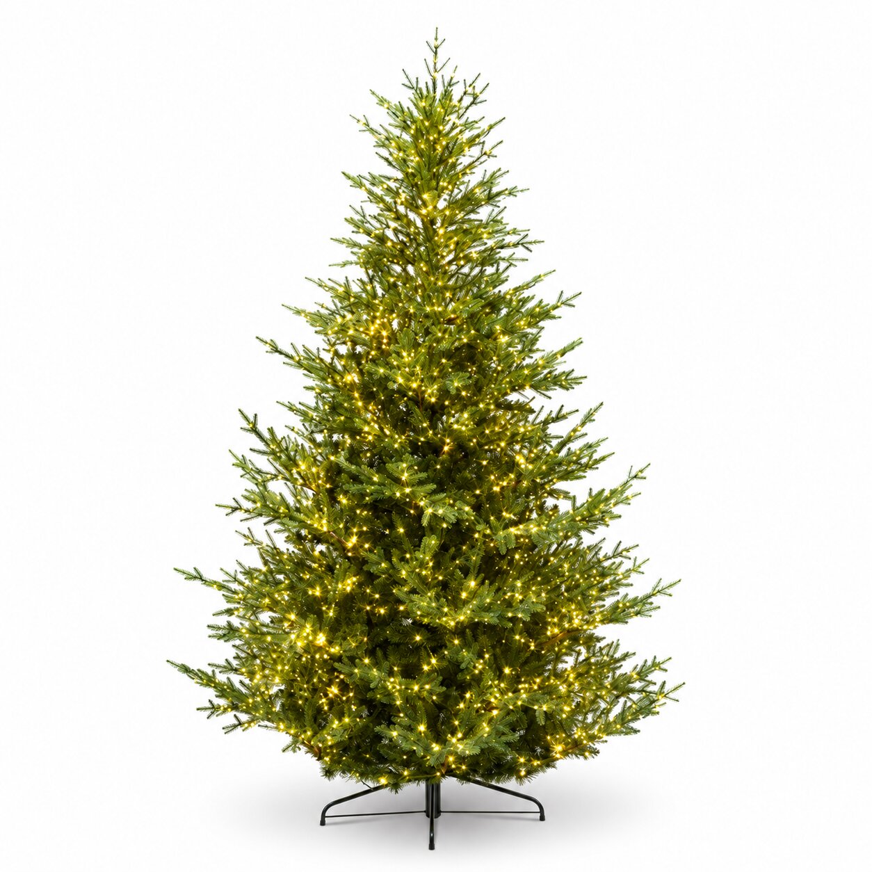Abete di Nordmann 240CM 4420 Tips in PE+PVC, decorazione Natalizia e allestimento eventi.