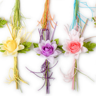 Pick Fiore Rosa Isabel,  fiori per uova di pasqua, decorazioni pasquali, confezionamento