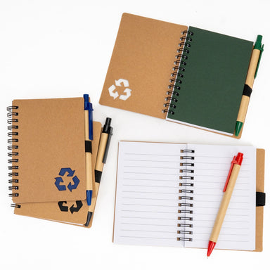 Block Notes in carta riciclata con penna, sorprese per uova di pasqua, gadget