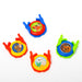 Gioco lancia Dischi colorato con stickers, venduto in cartone da 432 pezzi in colori assortiti, sorprese per uova di pasqua, gadget per feste. Scopri i nostri prodotti su De Luca Collection.