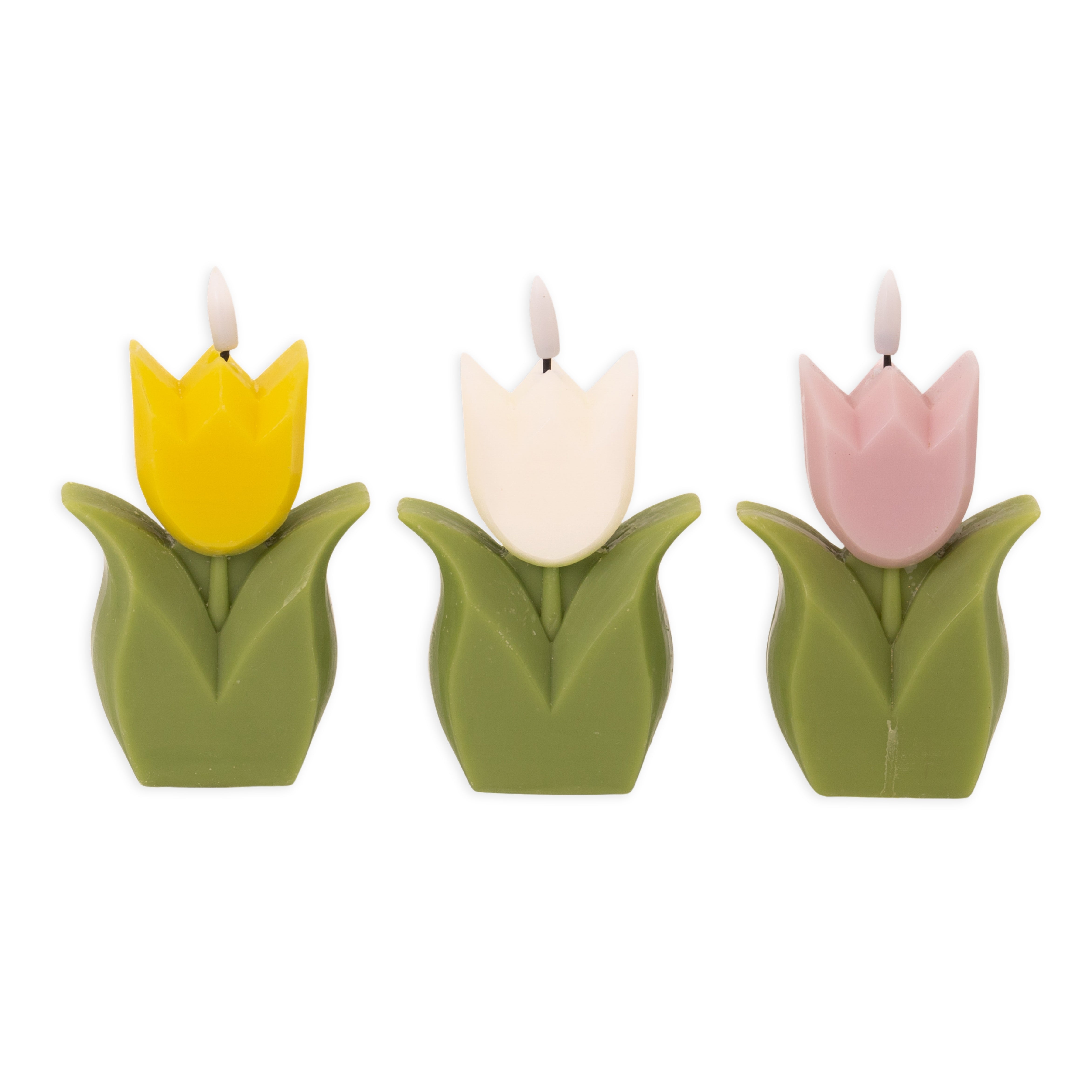 Candela fiore tulipano, 12cm, idea regalo, oggettistica, bomboniera