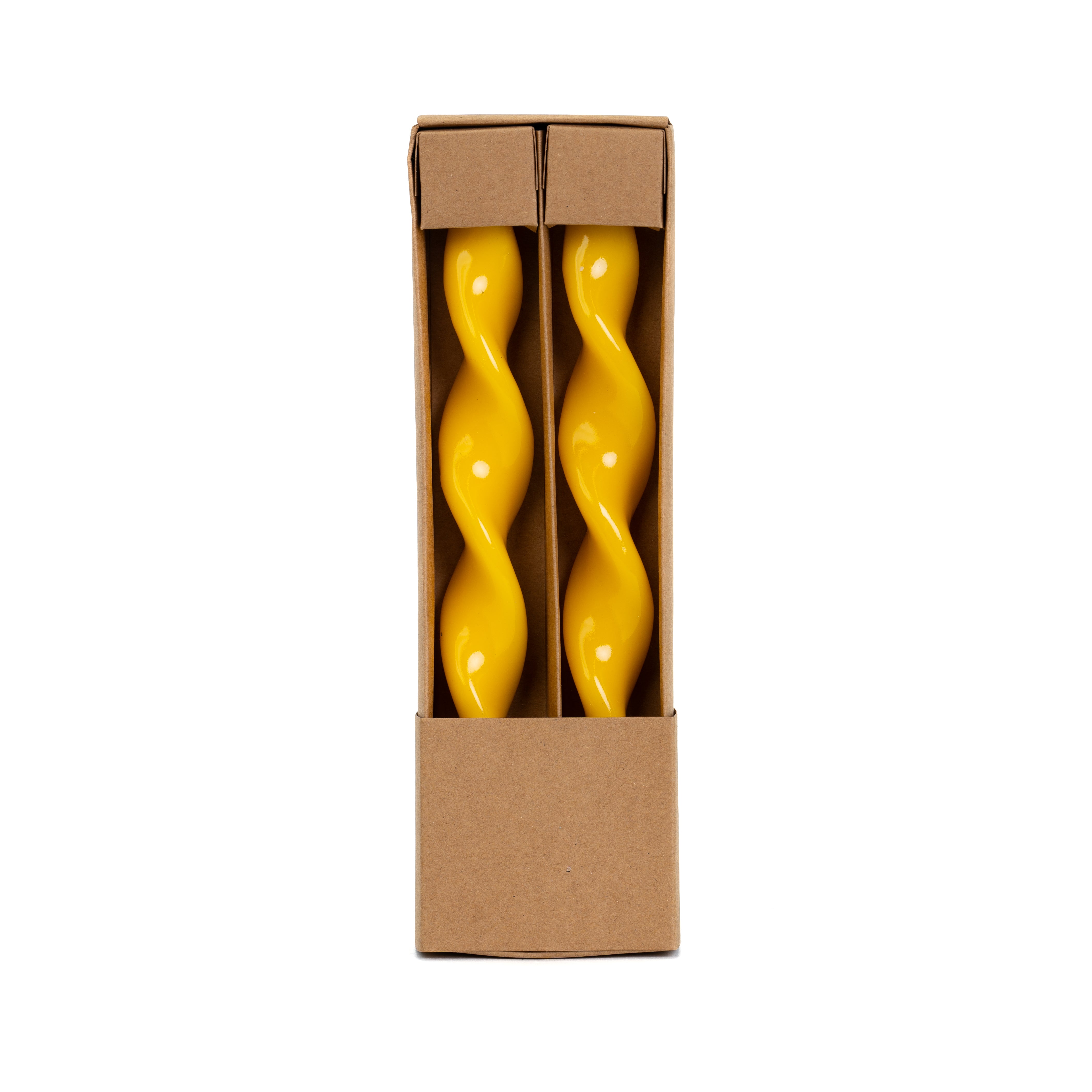 Set 2 Candele Aspirale,Giallo, 25cm, oggettistica, allestimento, idea regalo