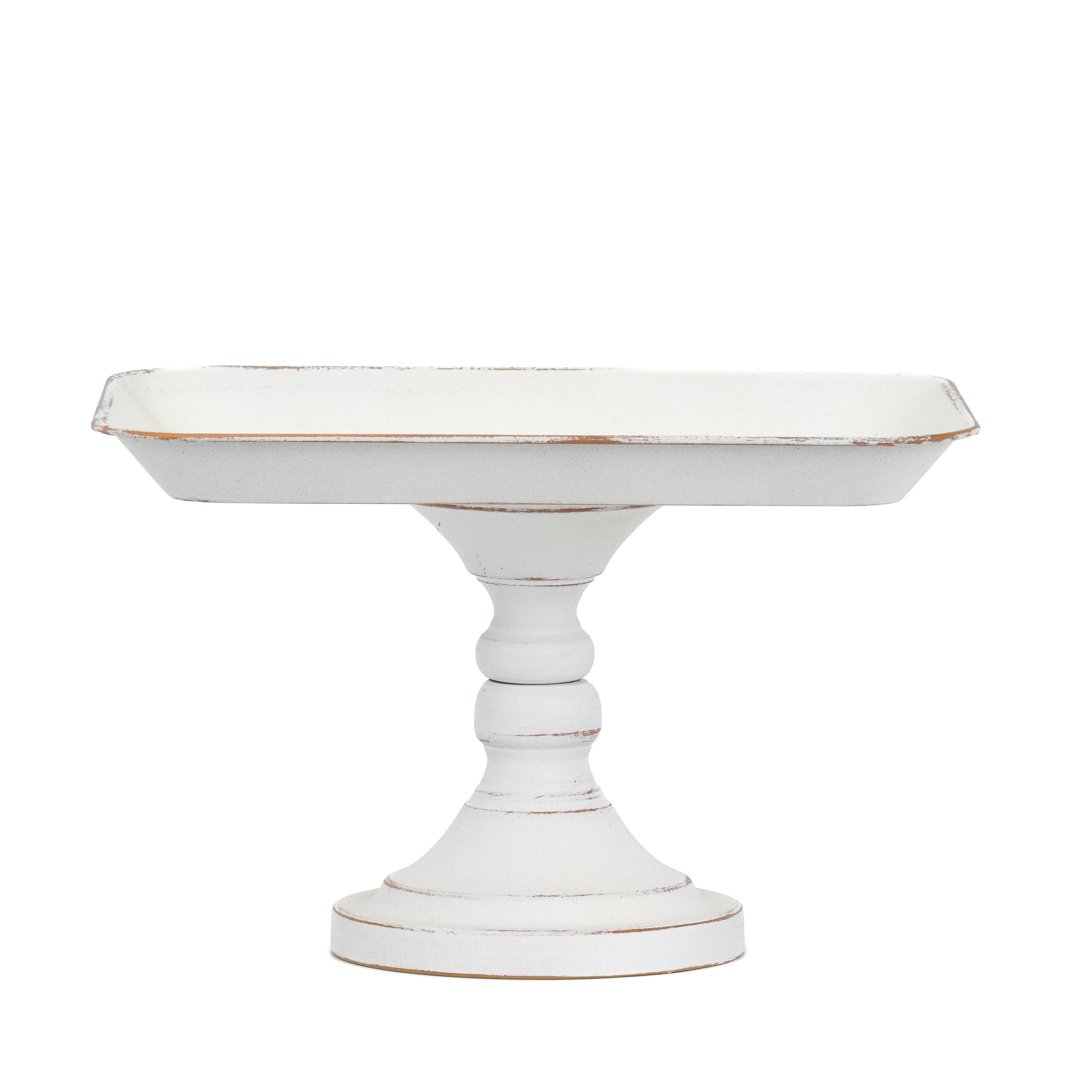 Alzatina bianco shabby,33x25x22cm, allestimento eventi