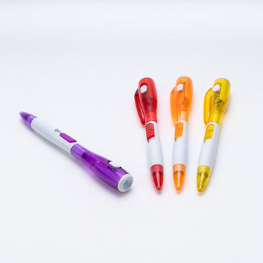 Penna a sfera con torcia, sorprese per uova di pasqua, gadget