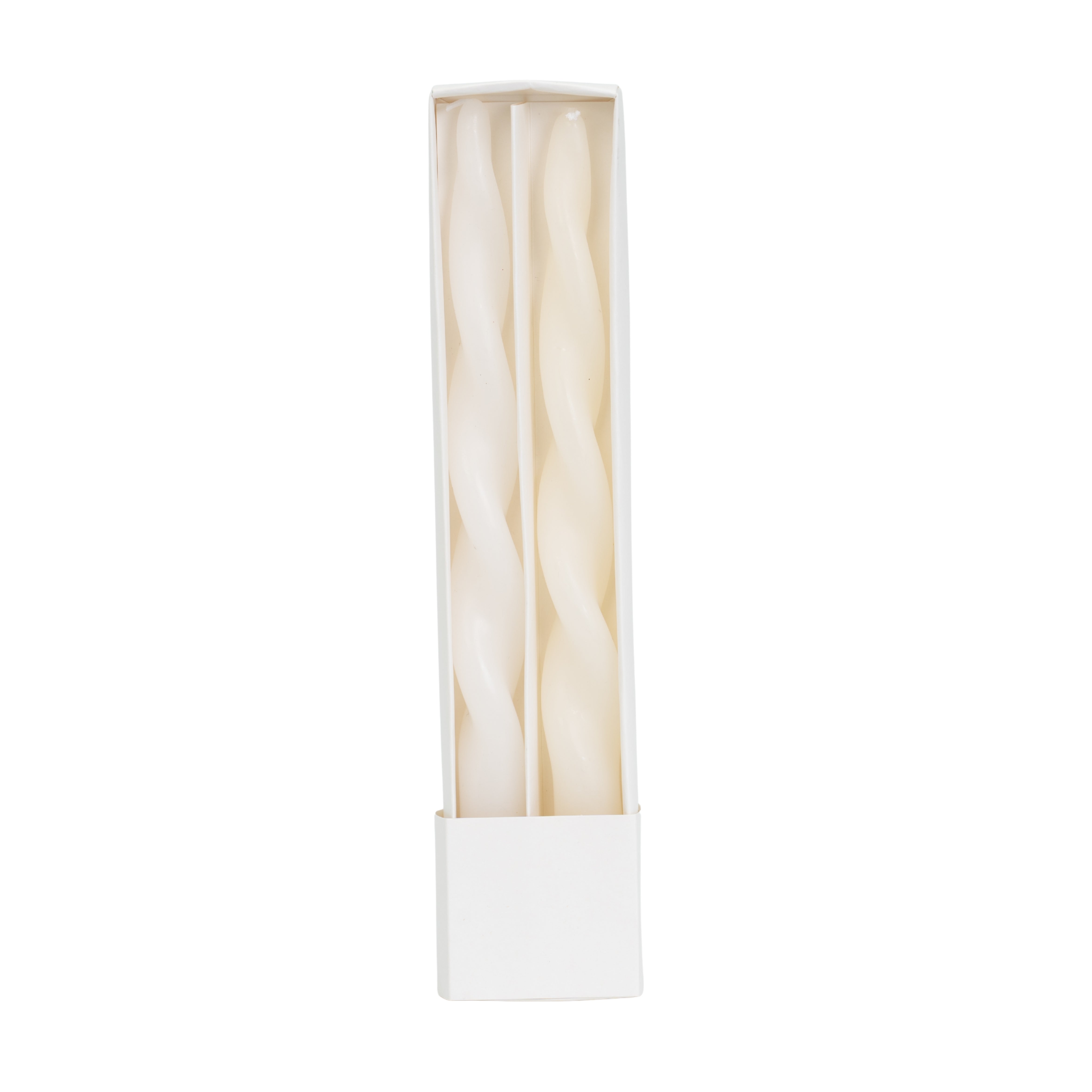 Set 2 Candele Aspirale, bianco, 29cm, oggettistica, allestimento, idea regalo