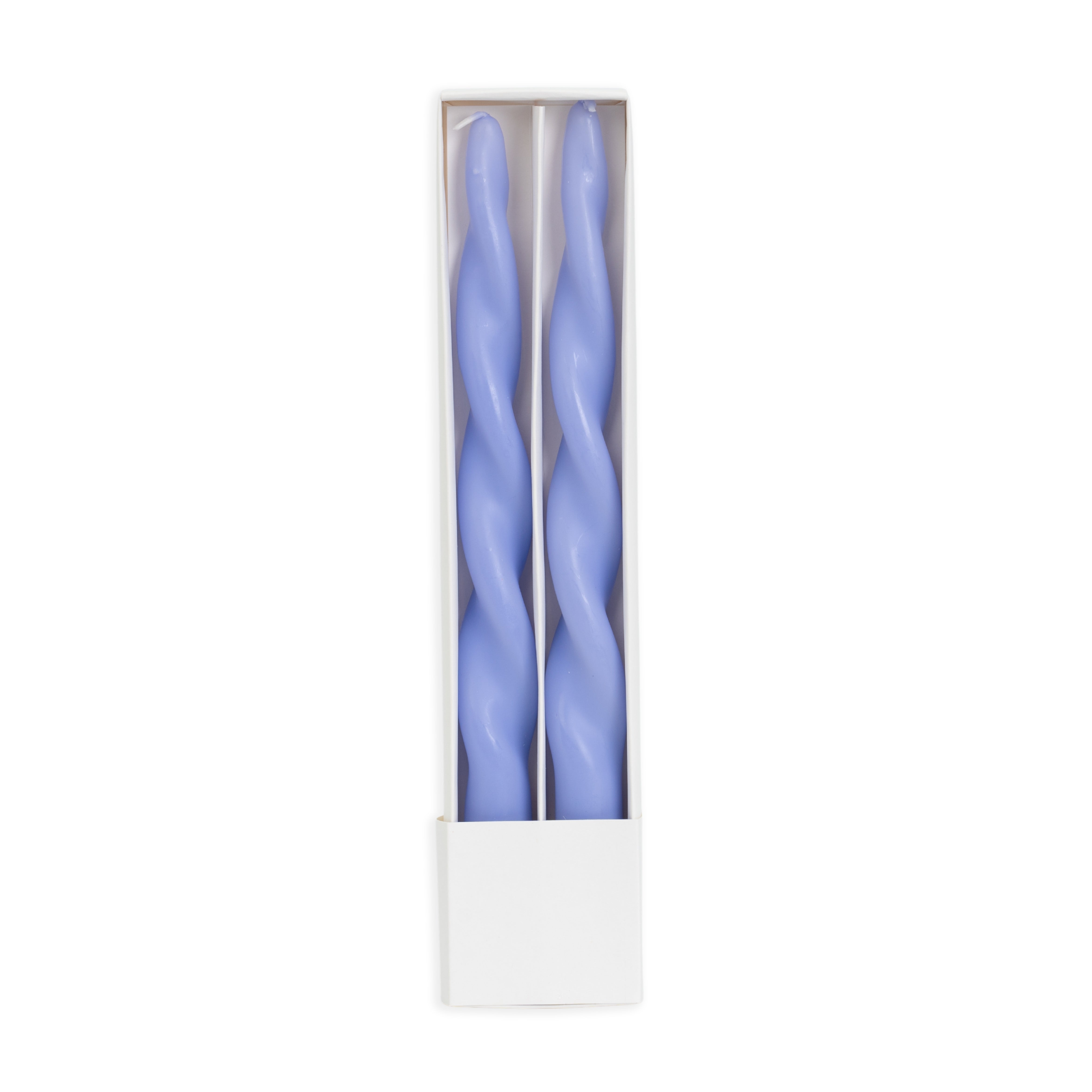 Set 2 Candele Aspirale, Lilla, 29cm, oggettistica, allestimento, idea regalo