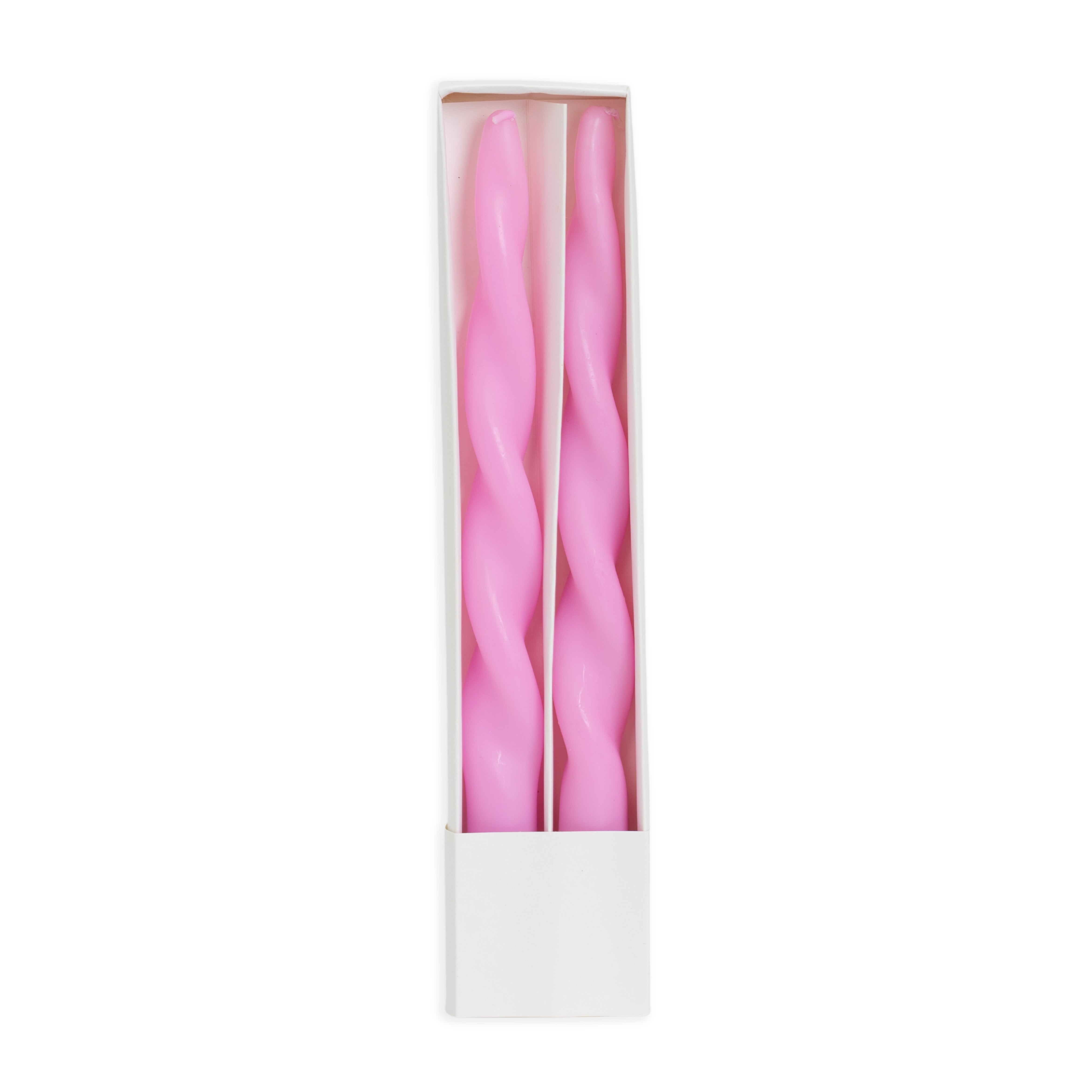 Set 2 Candele Aspirale, Rosa, 29cm, oggettistica, allestimento, idea regalo