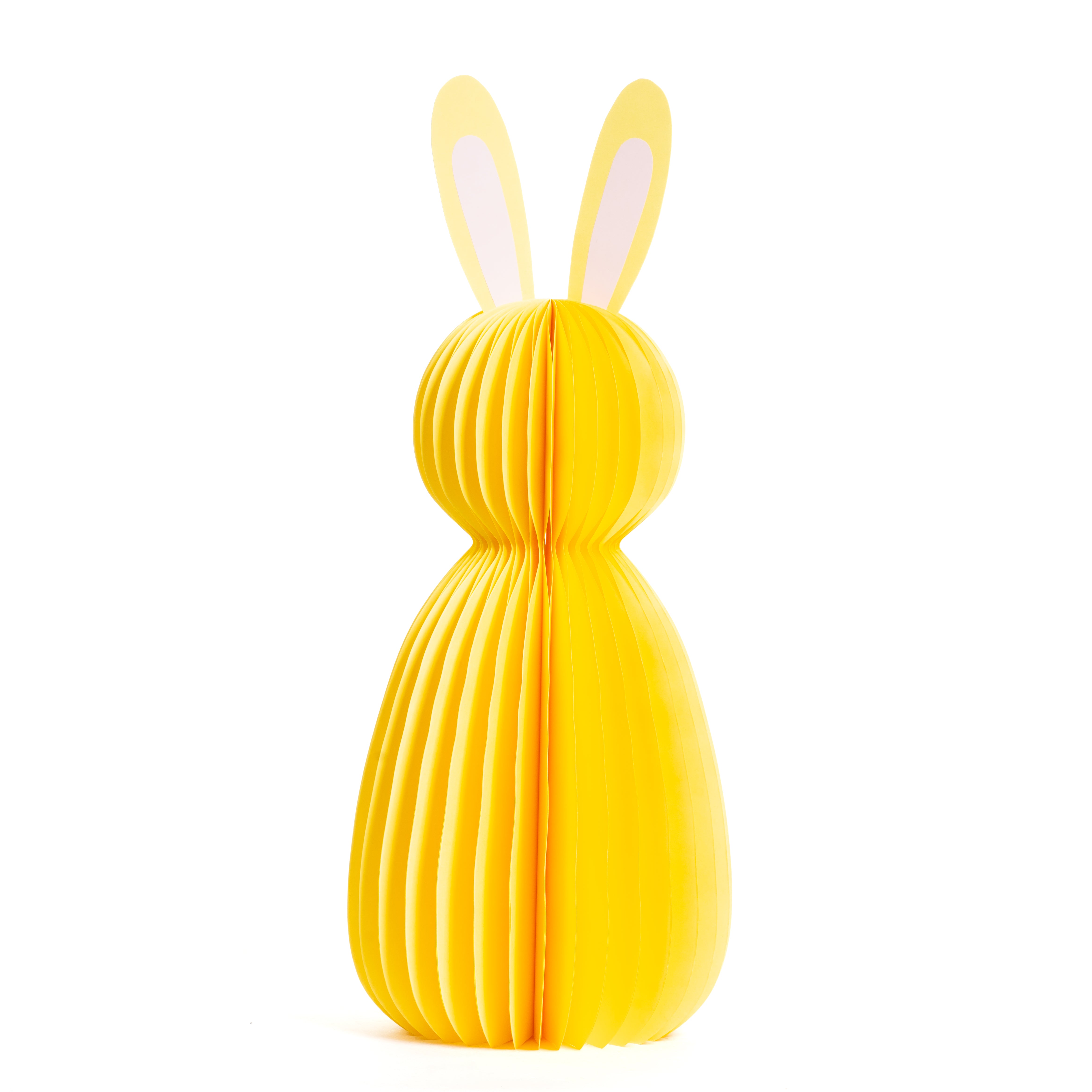 Decorazione coniglio in carta da 90CM, Giallo