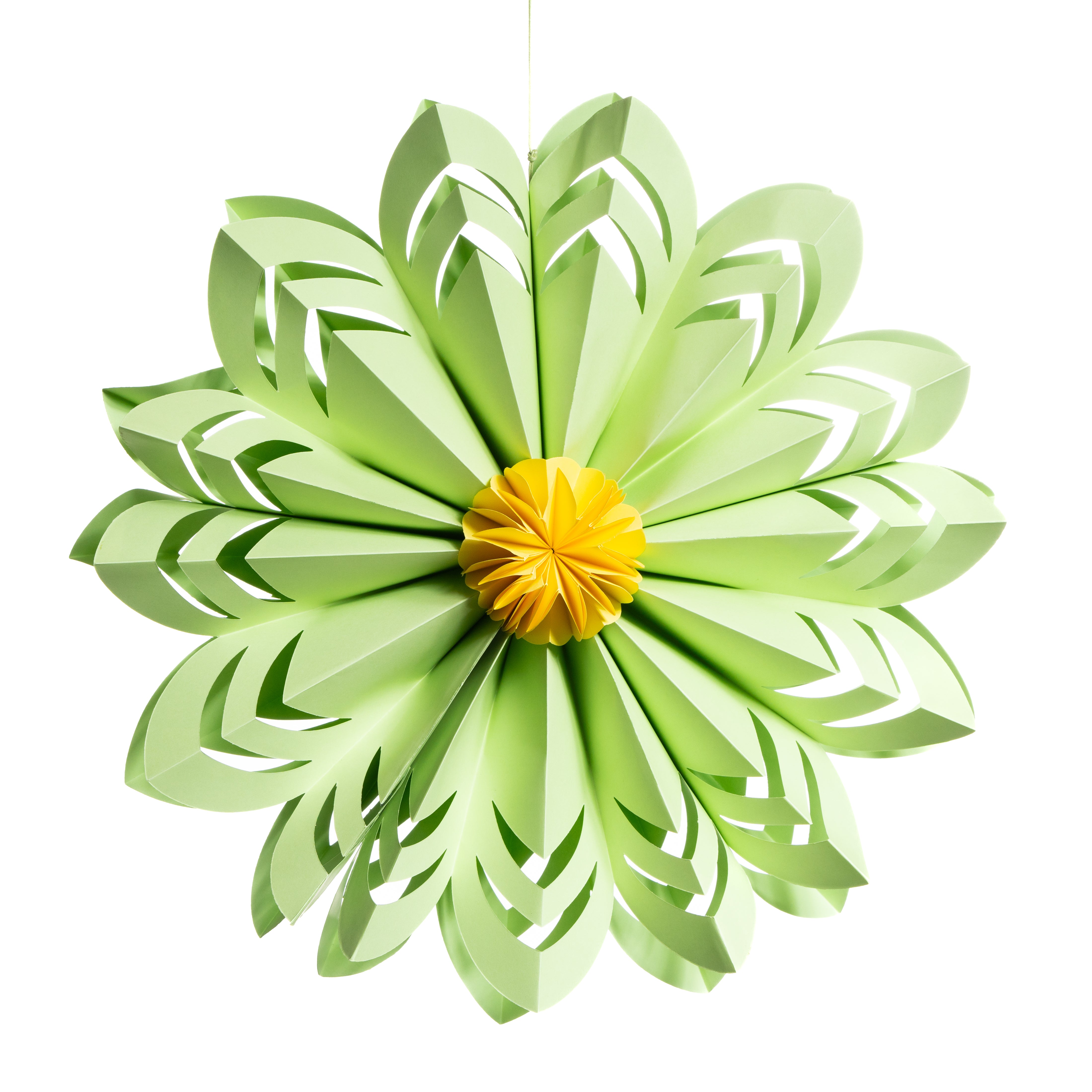 Decorazione fiore in carta con diametro da 40CM, Verde