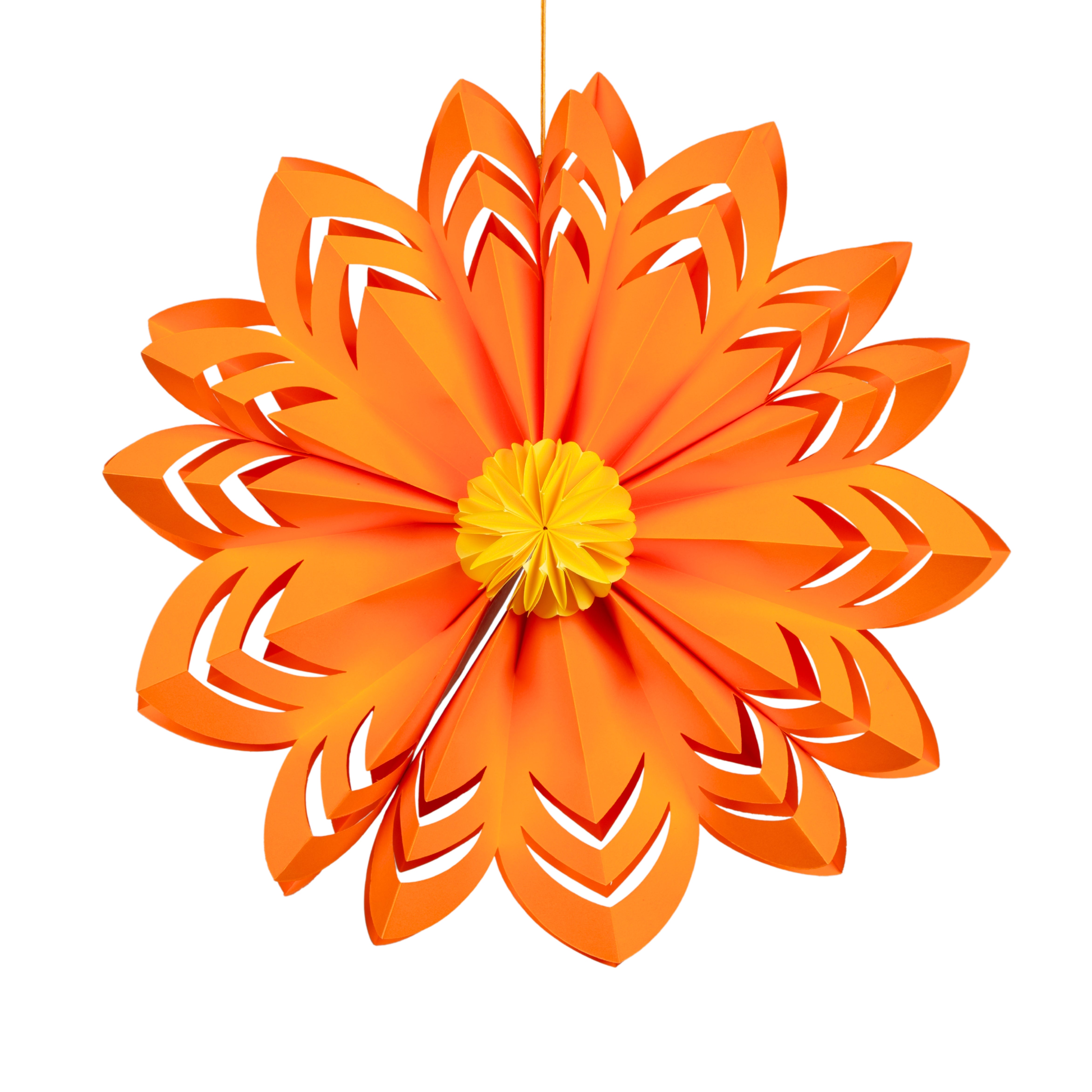 Decorazione fiore in carta con diametro da 40CM, Arancione