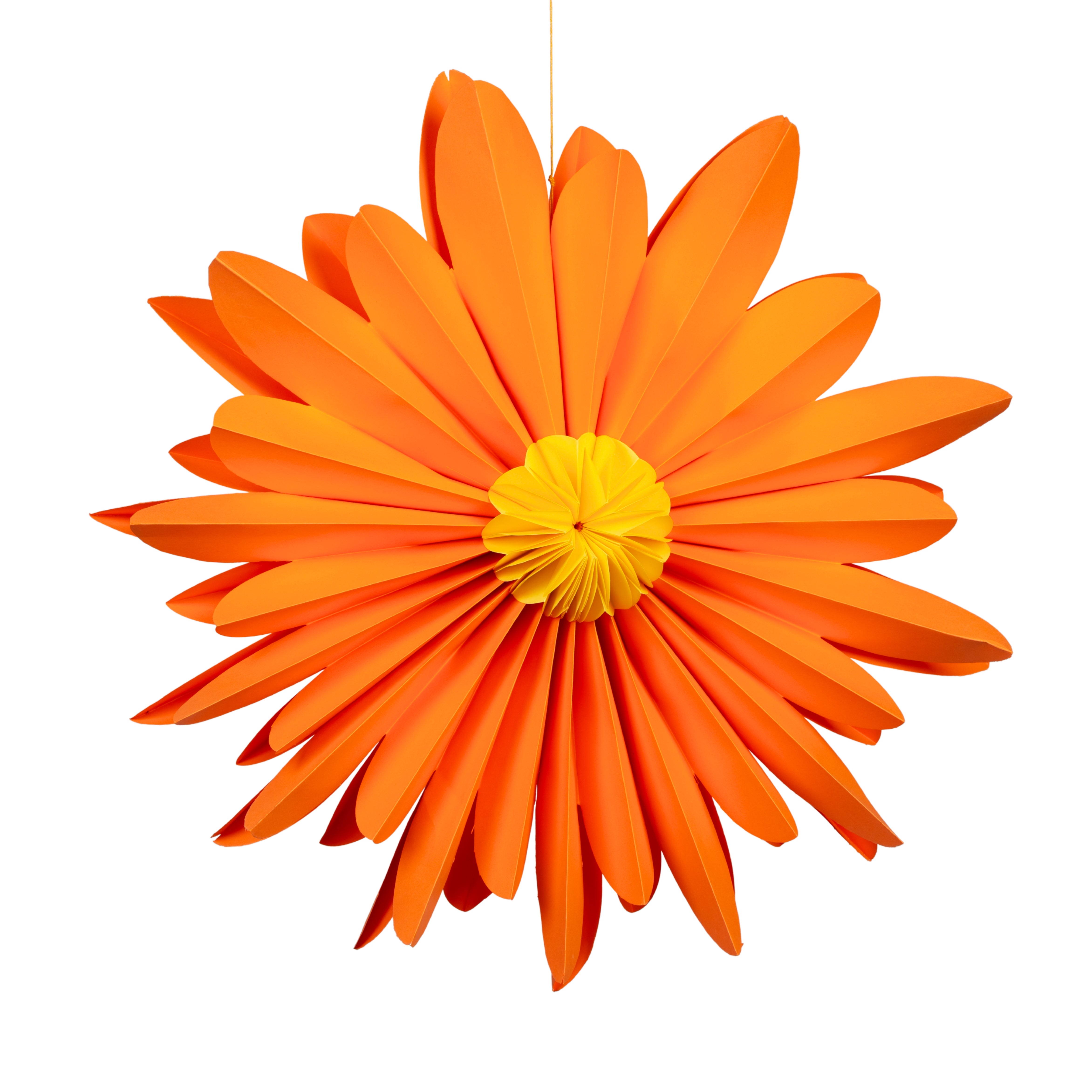 Decorazione fiore in carta con diametro da 50CM, Arancione