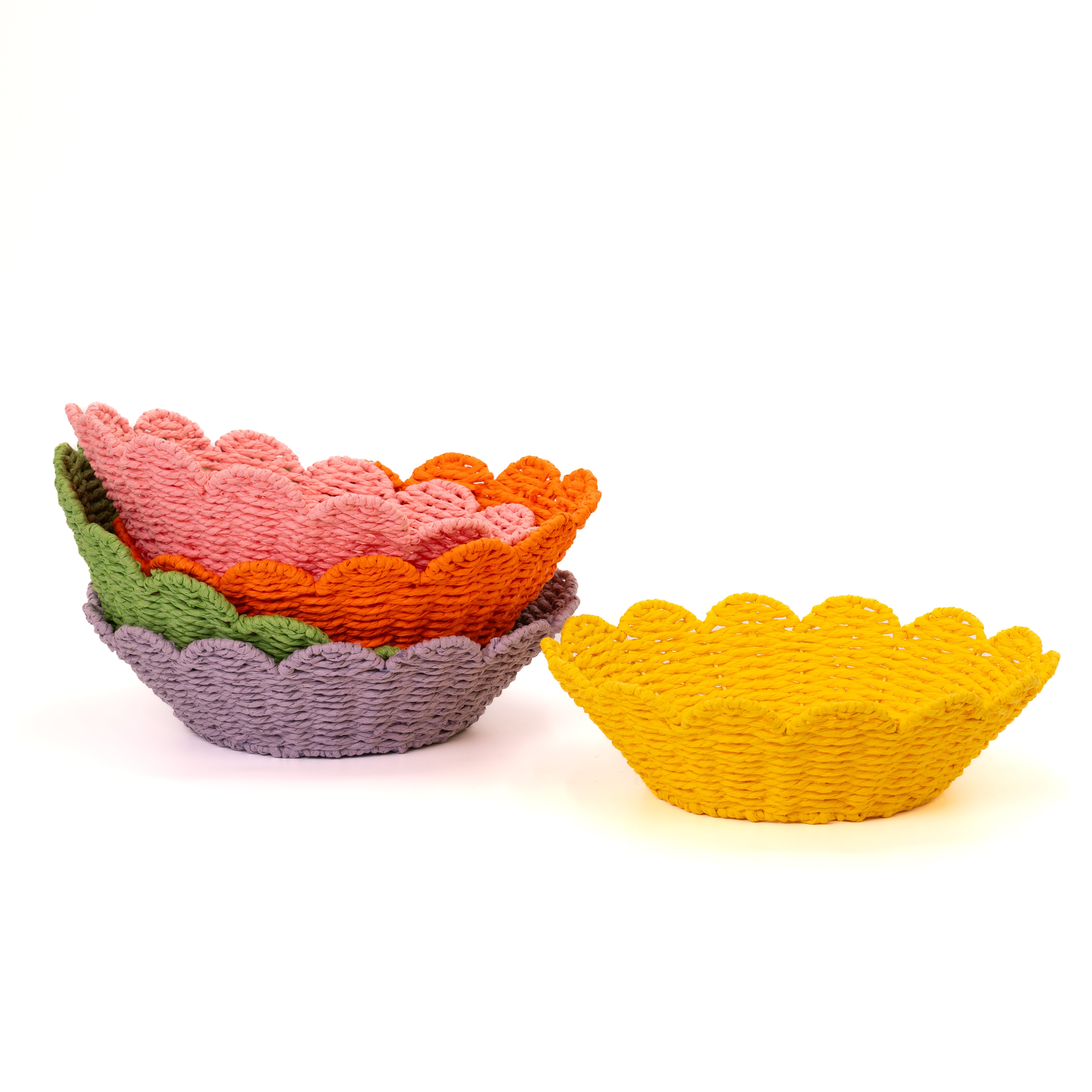 Vassoio in materiale juta intrecciato, 20x8cm, confezioni per pasqua, idea regalo