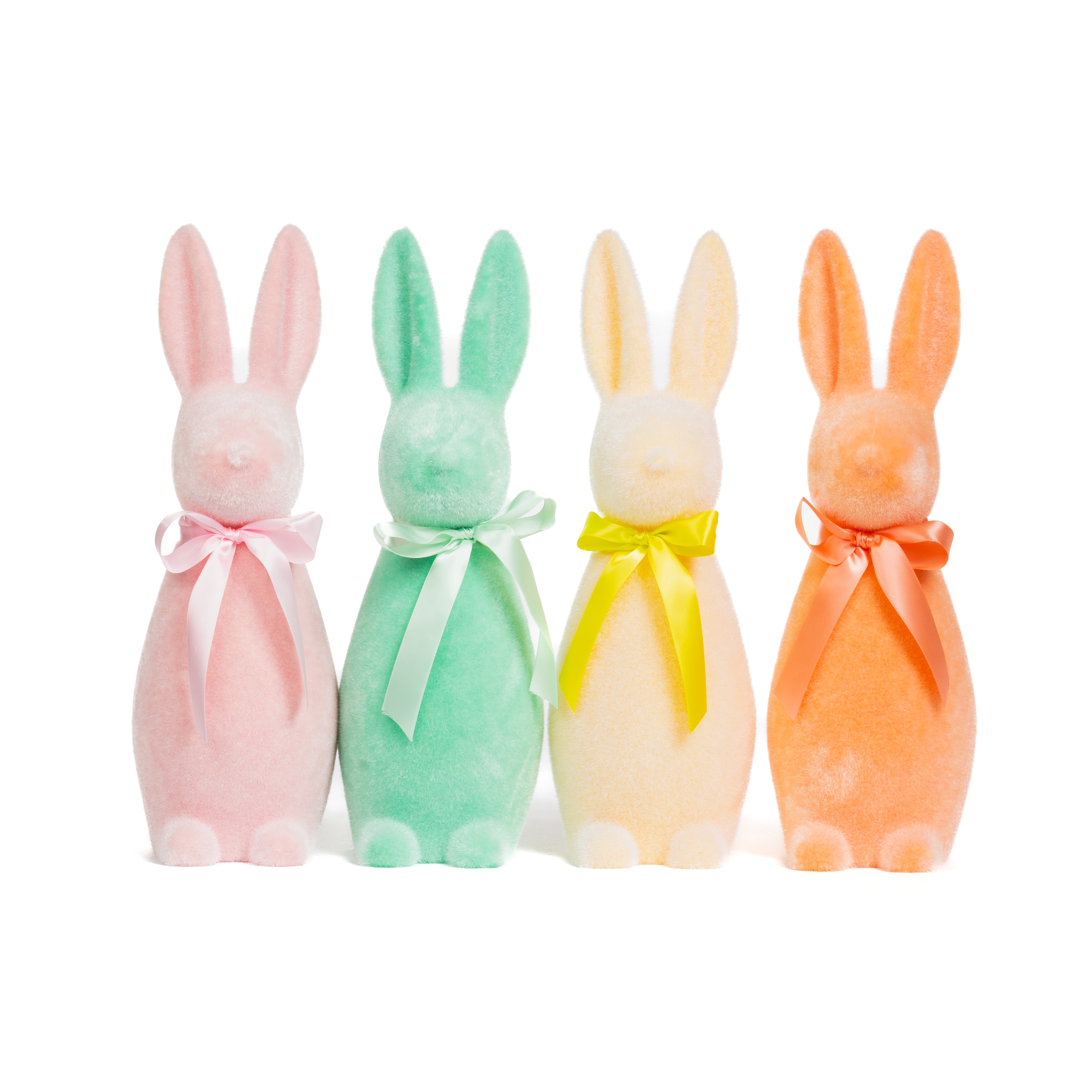 Coniglio decorativo floccato da 15CM, idea regalo, allestimento