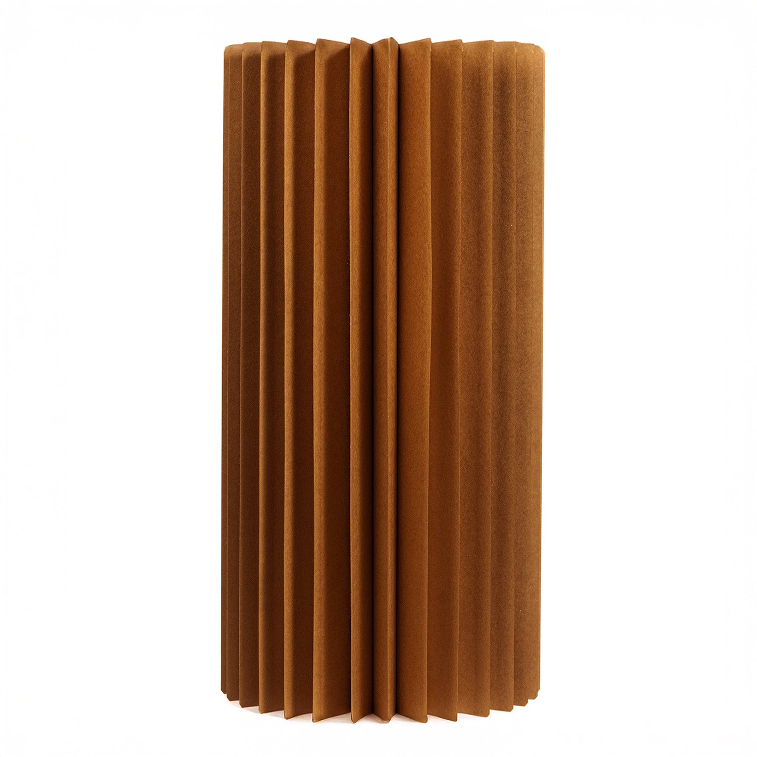 Colonna di carta pieghevole in colore avana, D.40CM, H.80CM