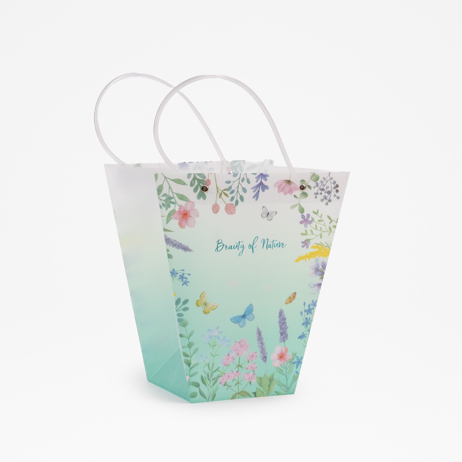 Busta Shopper Primavera 22x13x15x30H, confezioni per pasqua, regalo