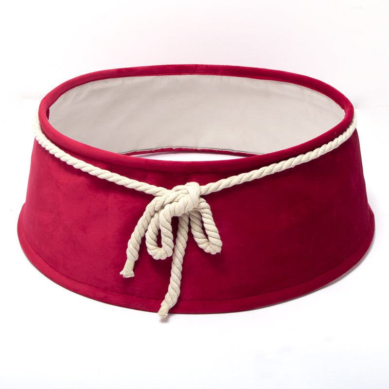 Copri base in velluto Rosso