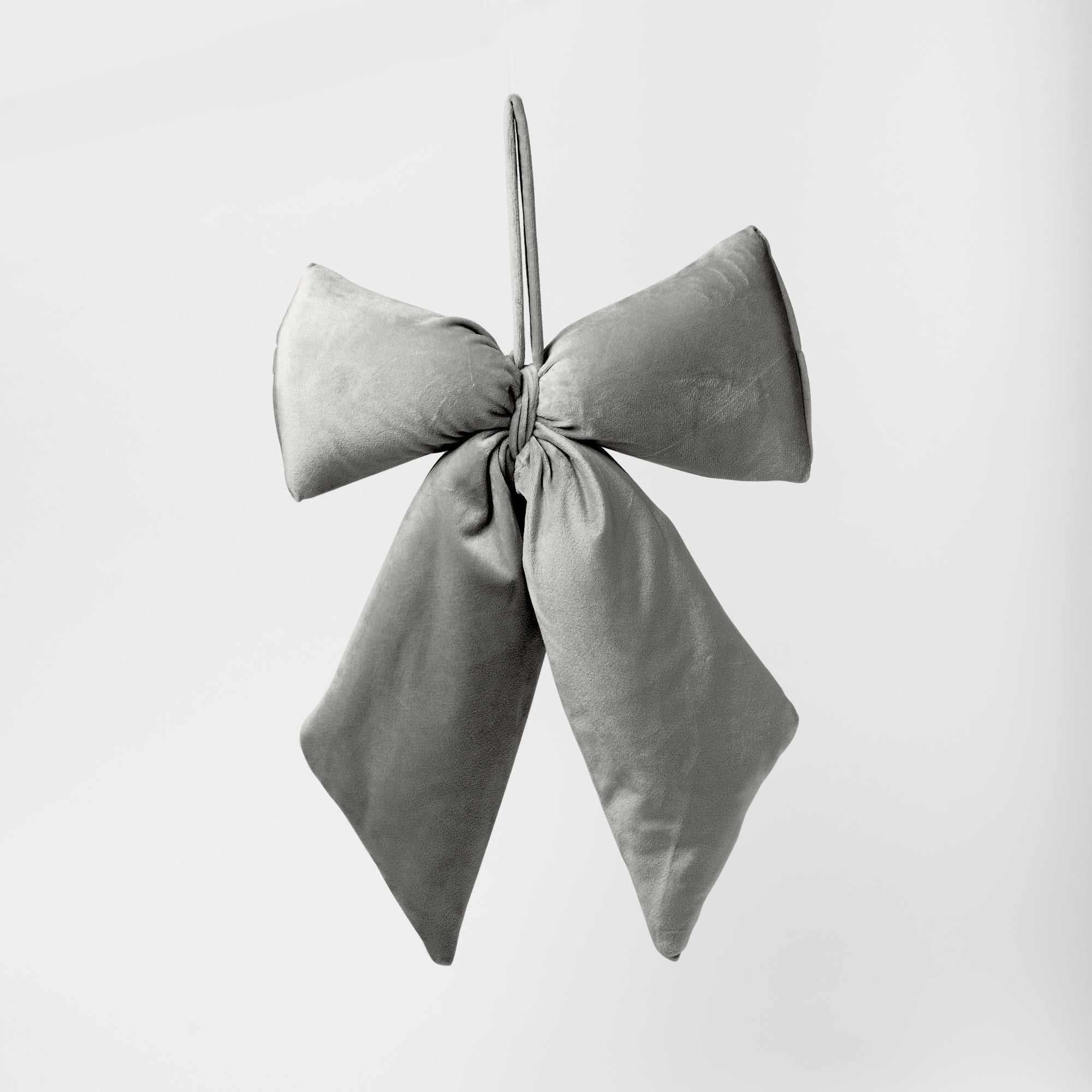 Fiocco in Velluto grigio, 13.5X17CM