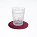 Sottobicchiere velluto Bordeaux 12CM