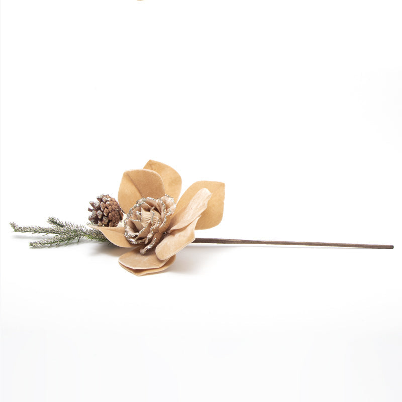 Pick rosa Champagne velluto con abetone 74X50CM