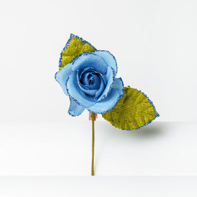 Pick Rosa Azzurra con glitter, decorazioni Natalizie, confezionamento dolciario