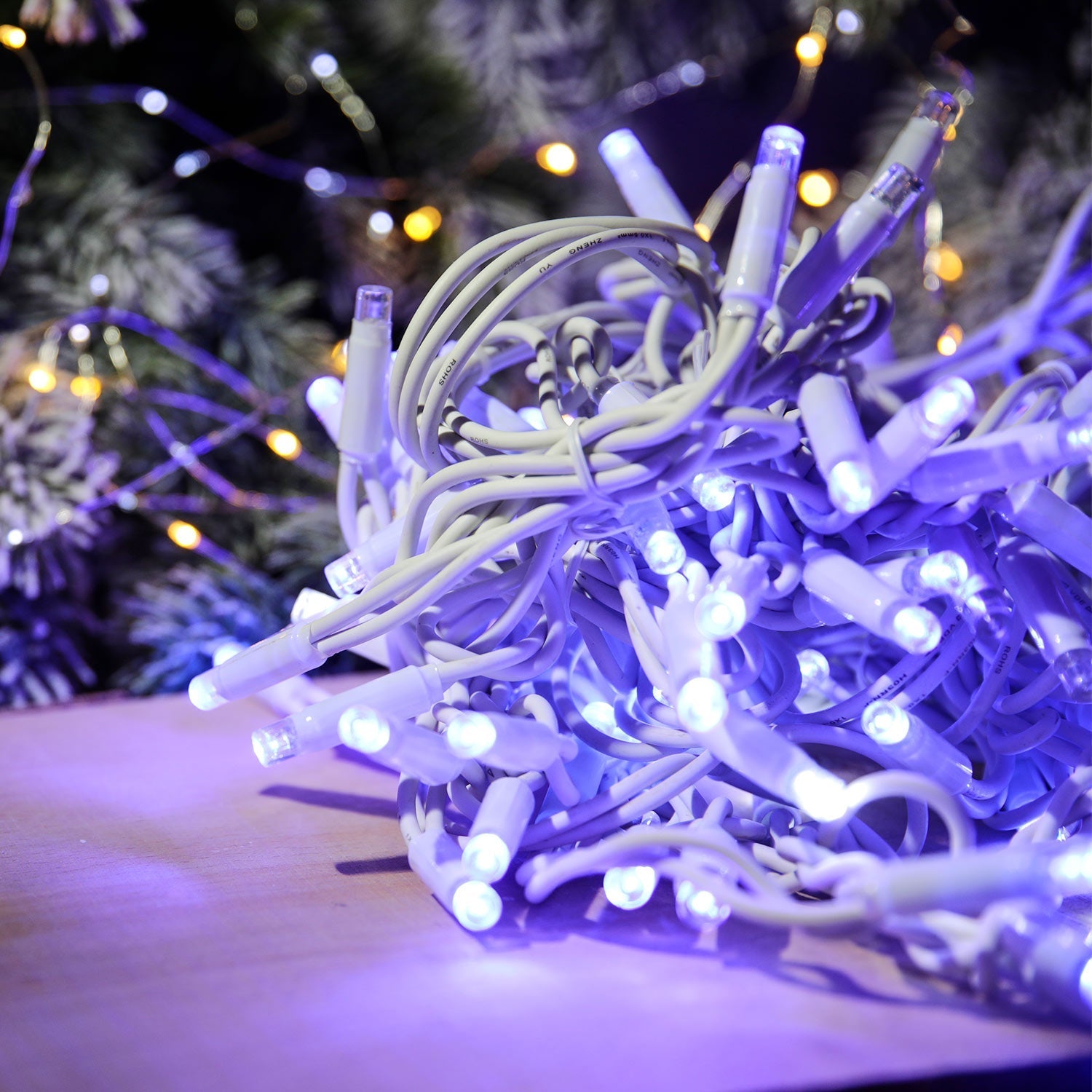 Tenda luminosa Blu 100 LED 3 X H 0,7 m con flash professionale