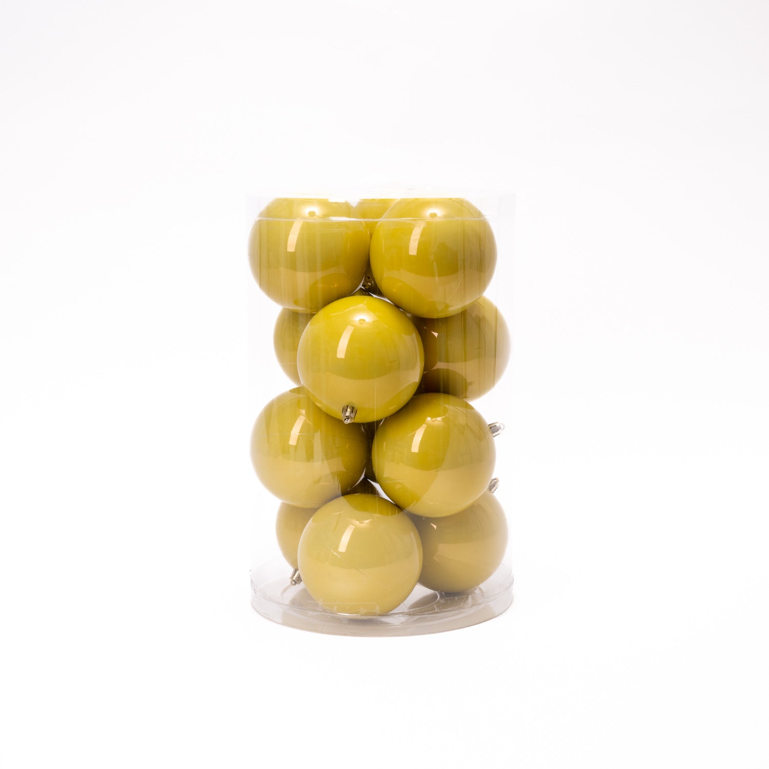Palline di Natale in plastica, colore oro, diametro 12CM