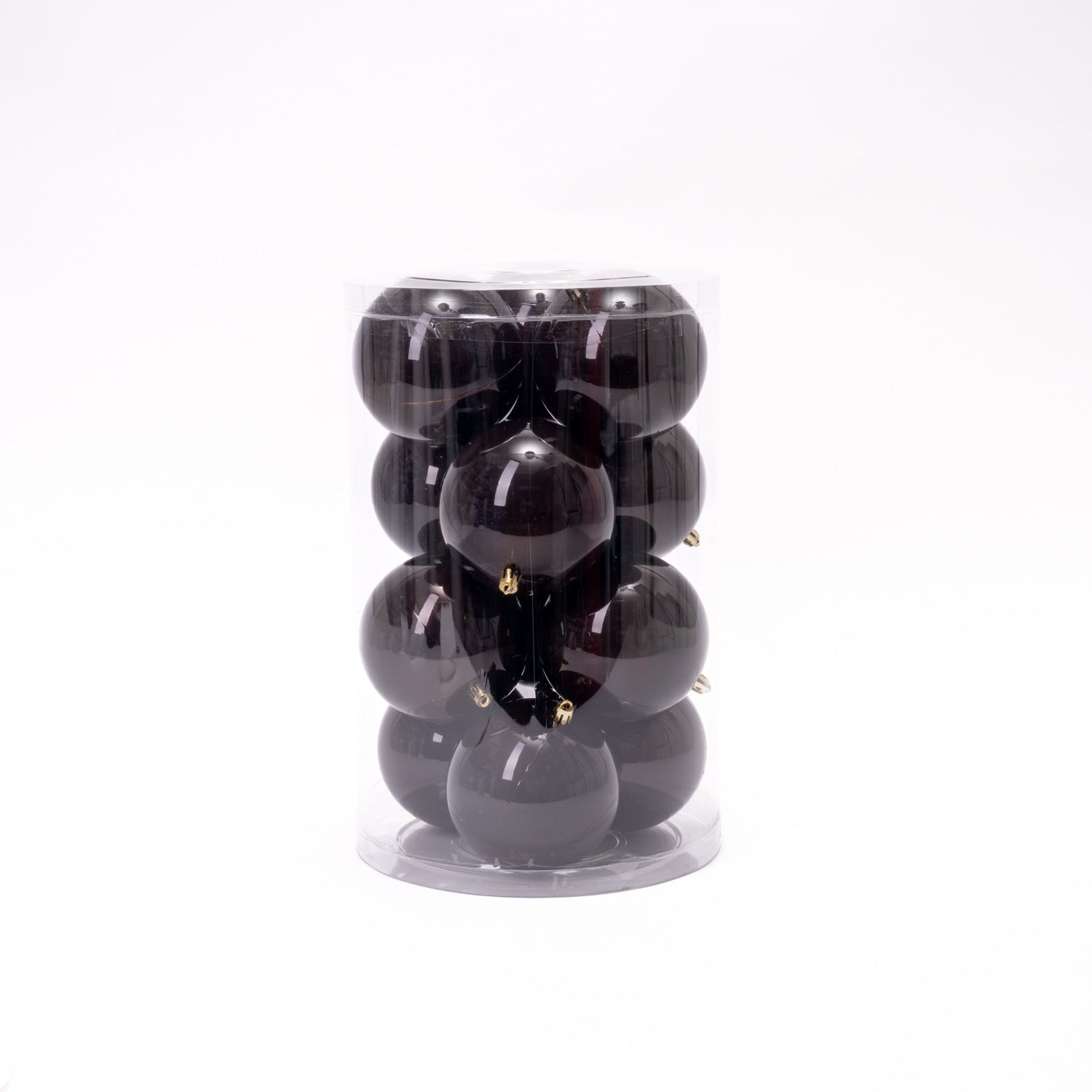 Palline di Natale in plastica, colore nero, diametro 12CM