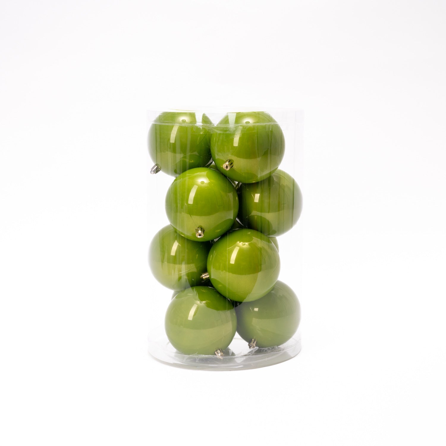 Pallina di Natale in plastica, colore pistacchio, diametro 15CM