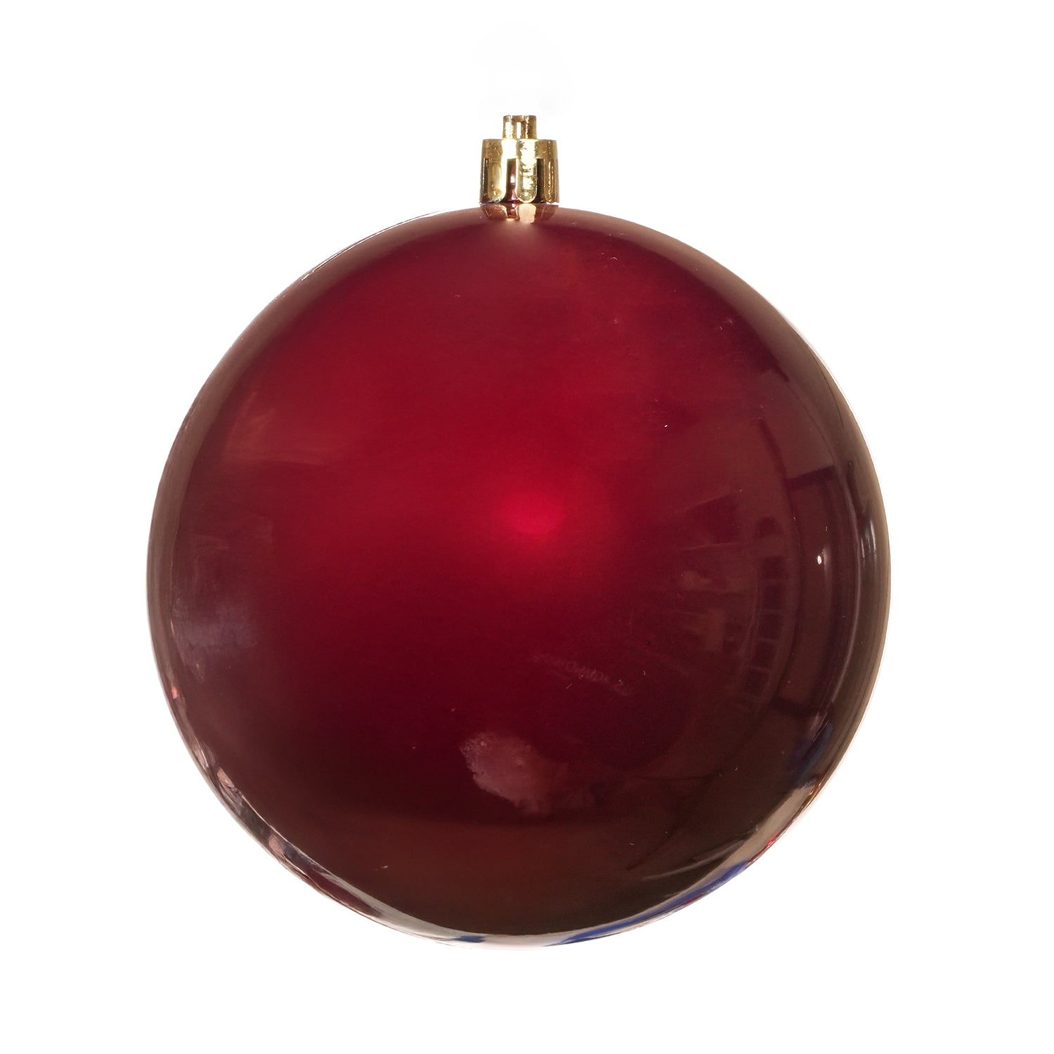 Palline di Natale in plastica, colore amaranto, diametro 10CM