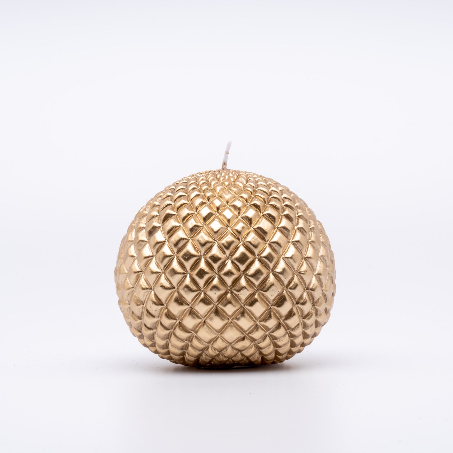 Candela sferica design oro Ø 11 cm