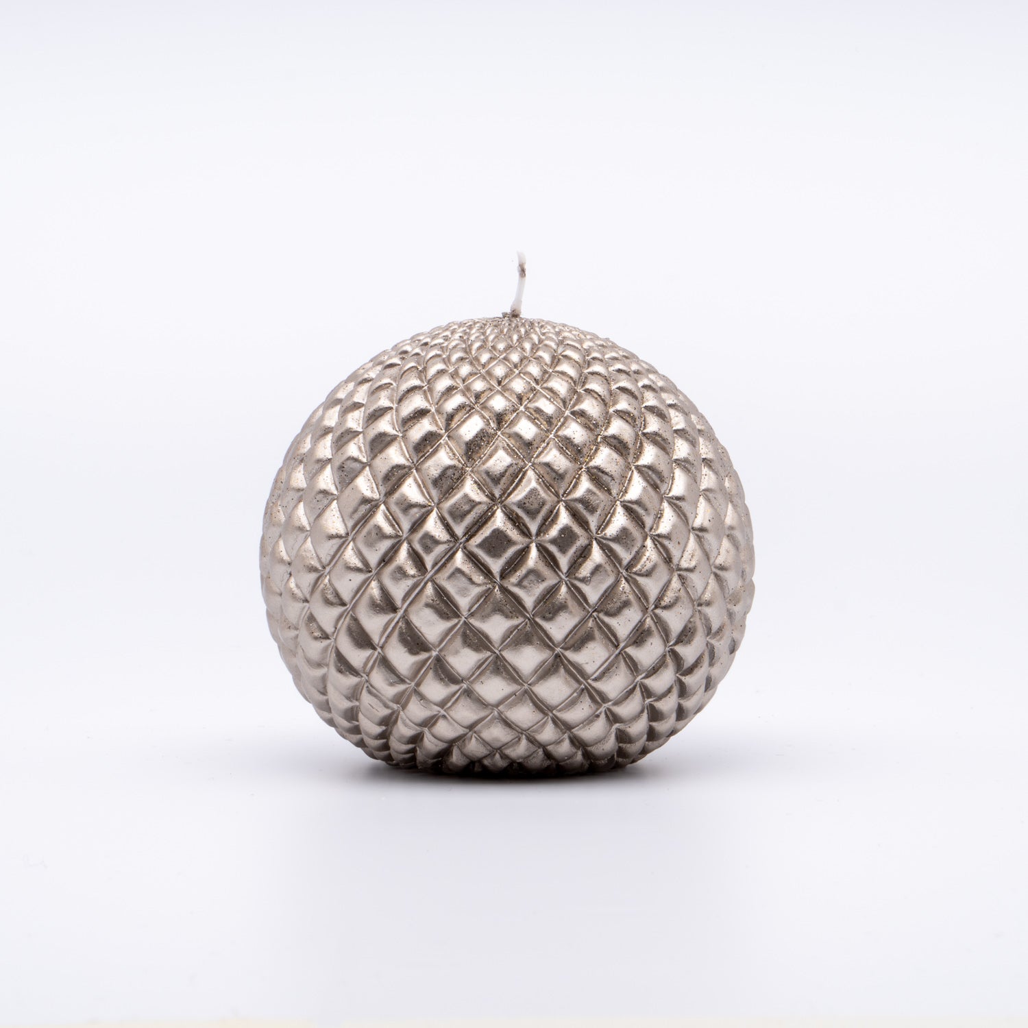 Candela sferica design argento Ø 8CM