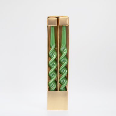 Set 2 candele aspirale 35Cm Verde