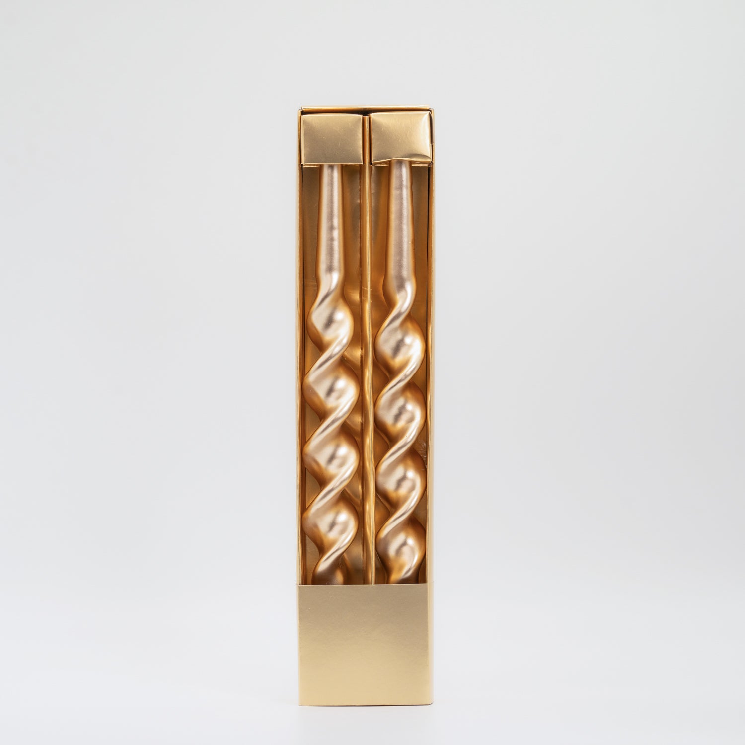 Set 2 candele aspirale 35Cm Champagne