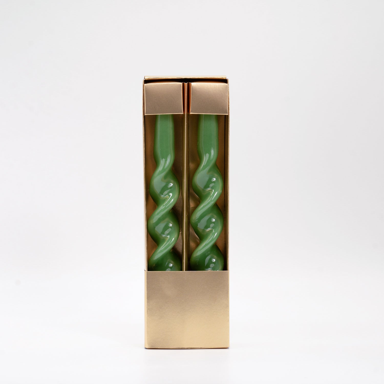 Set 2 candele aspirale 25CM Verde