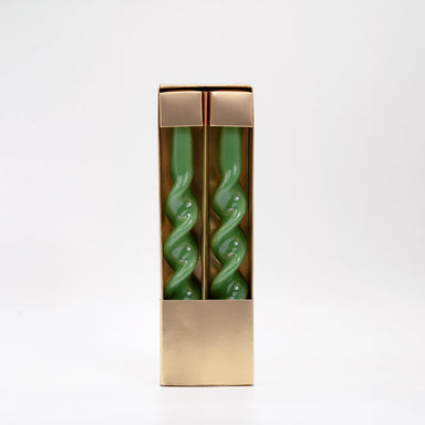 Set 2 candele aspirale 25CM Verde