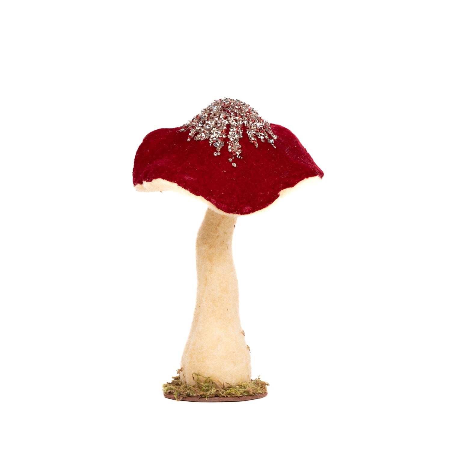 Decorazione fungo bordeaux, 18X29CM