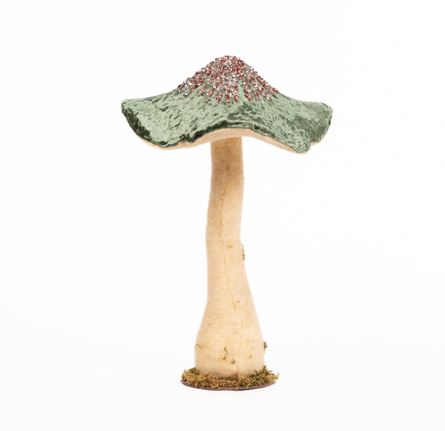 Decorazione fungo verde, 25X45CM