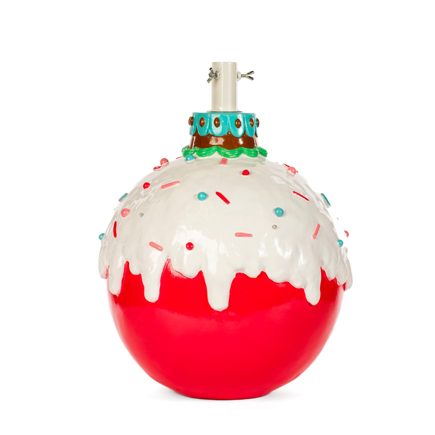 Base albero sfera candy con luci 39x39x50CM