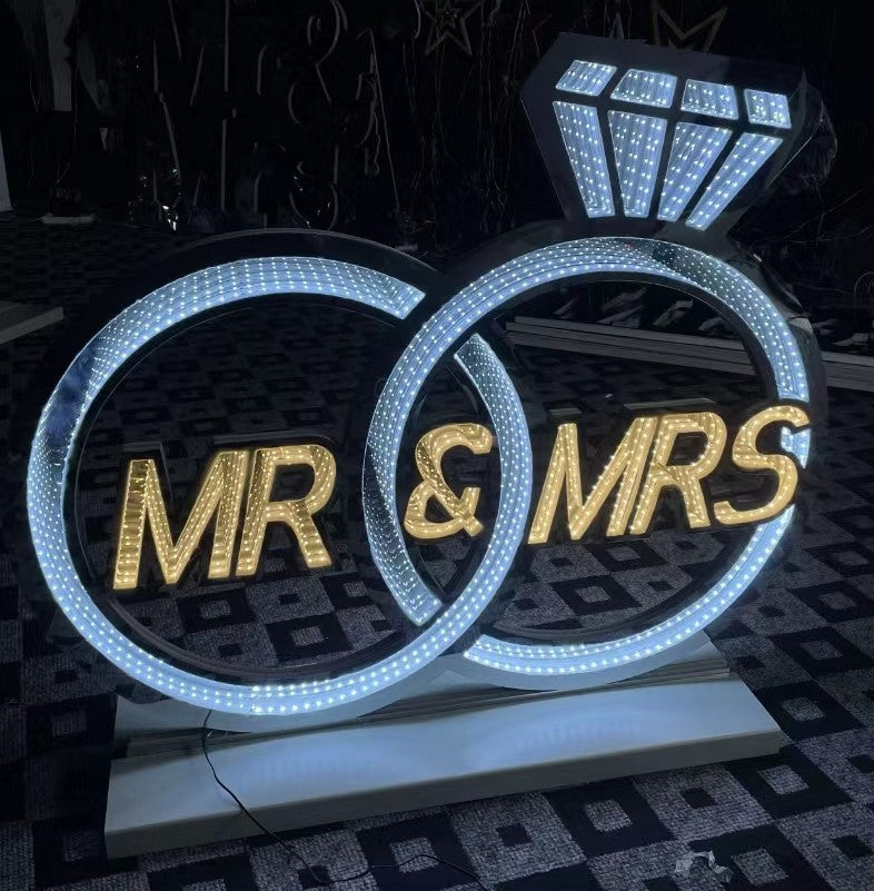 Anelli wedding infinity luce bianca