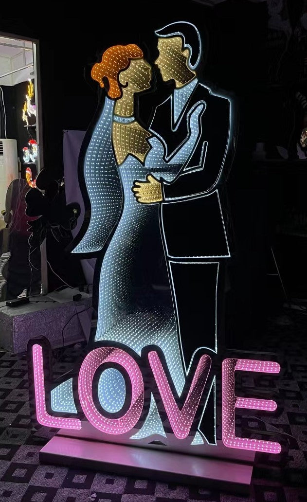 Coppia sposi infinity 180CM luce calda