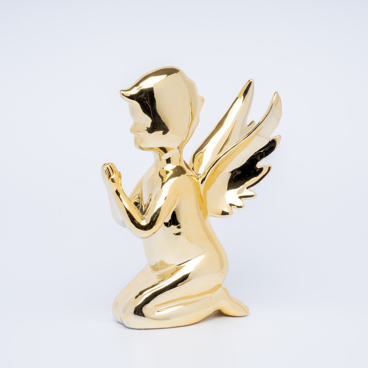 Angelo in colore oro 11x5x15cm, decorazione natalizia, idea regalo
