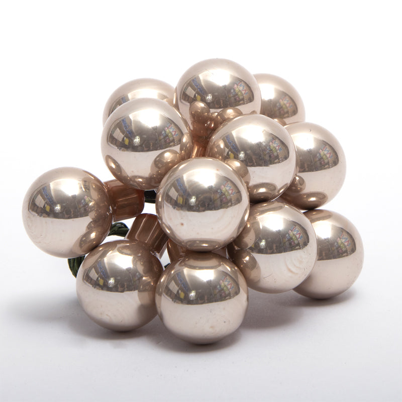 Bouquet da 12 sfere in vetro, D.2CM, colore oro platino