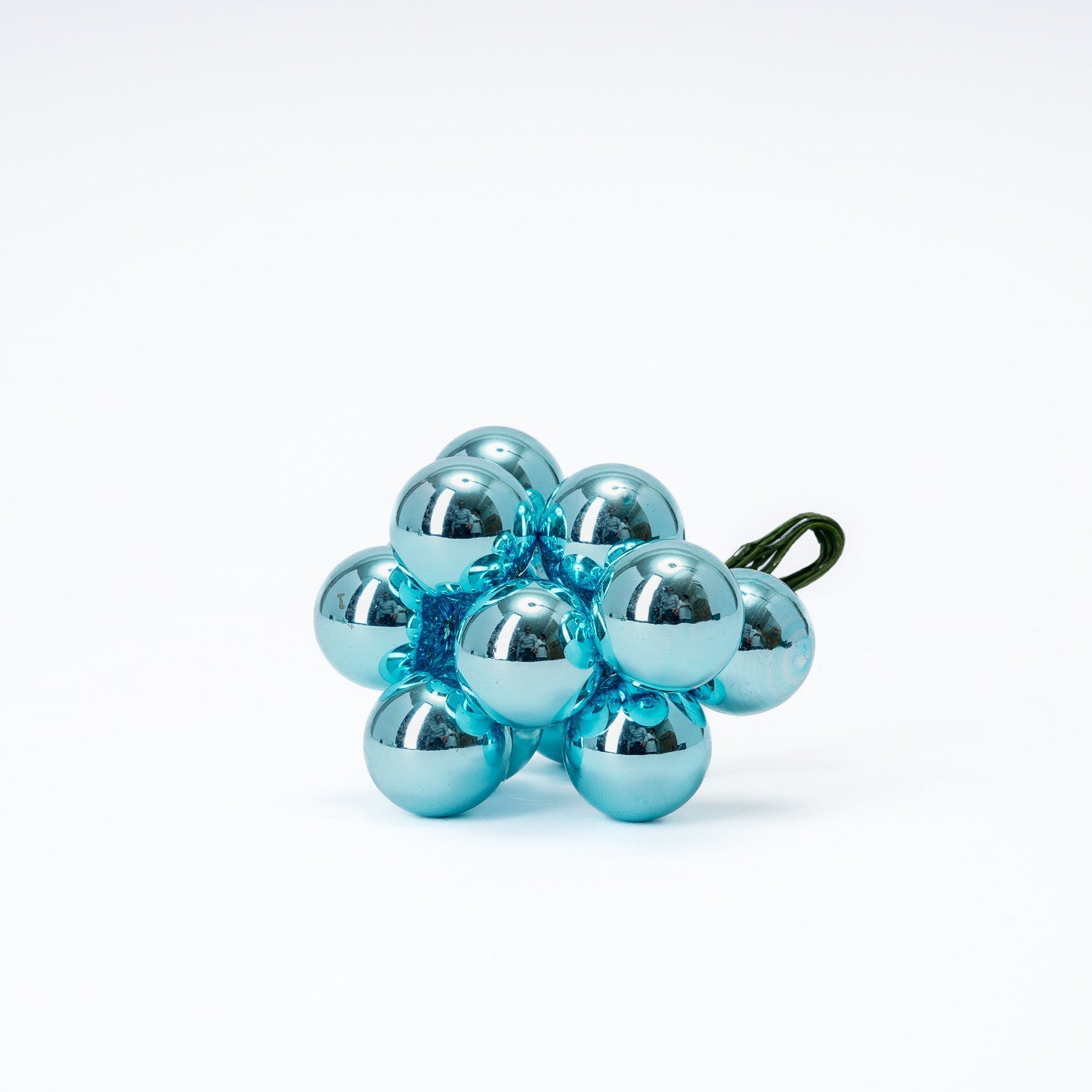 Bouquet da 12 sfere in vetro, D.2CM, colore polvere metallizzato