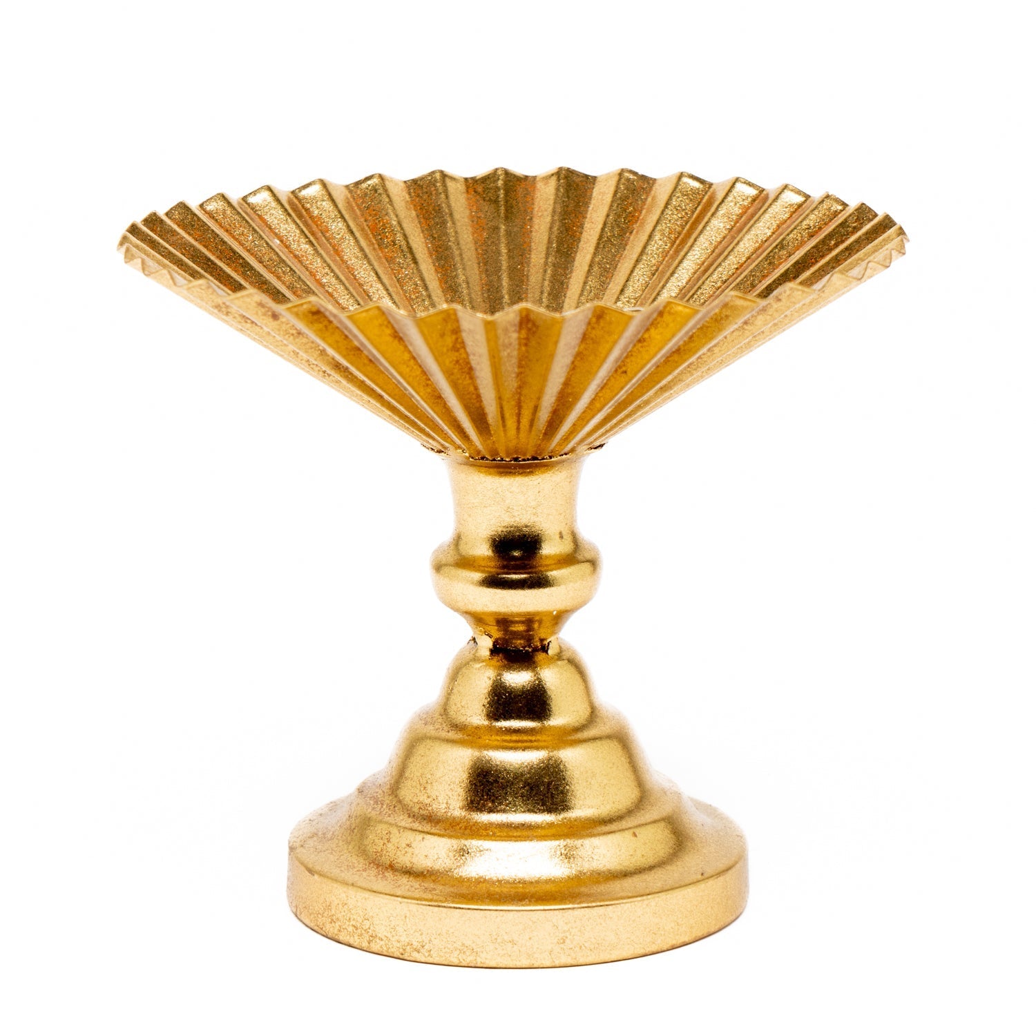 Alzatina Ventaglio Oro Retrò 23X19CM